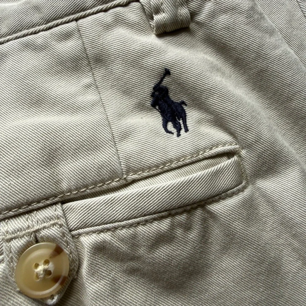 Polo Ralph Lauren Mens Classic Fit Chino Pants Tan Khaki Twill 32x32